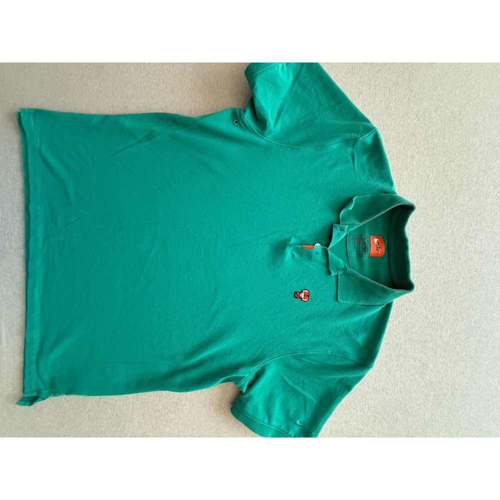 Nike The Nike Polo Dri-FIT Green Frank The Tiger Woods Golf Shirt Mens Medium
